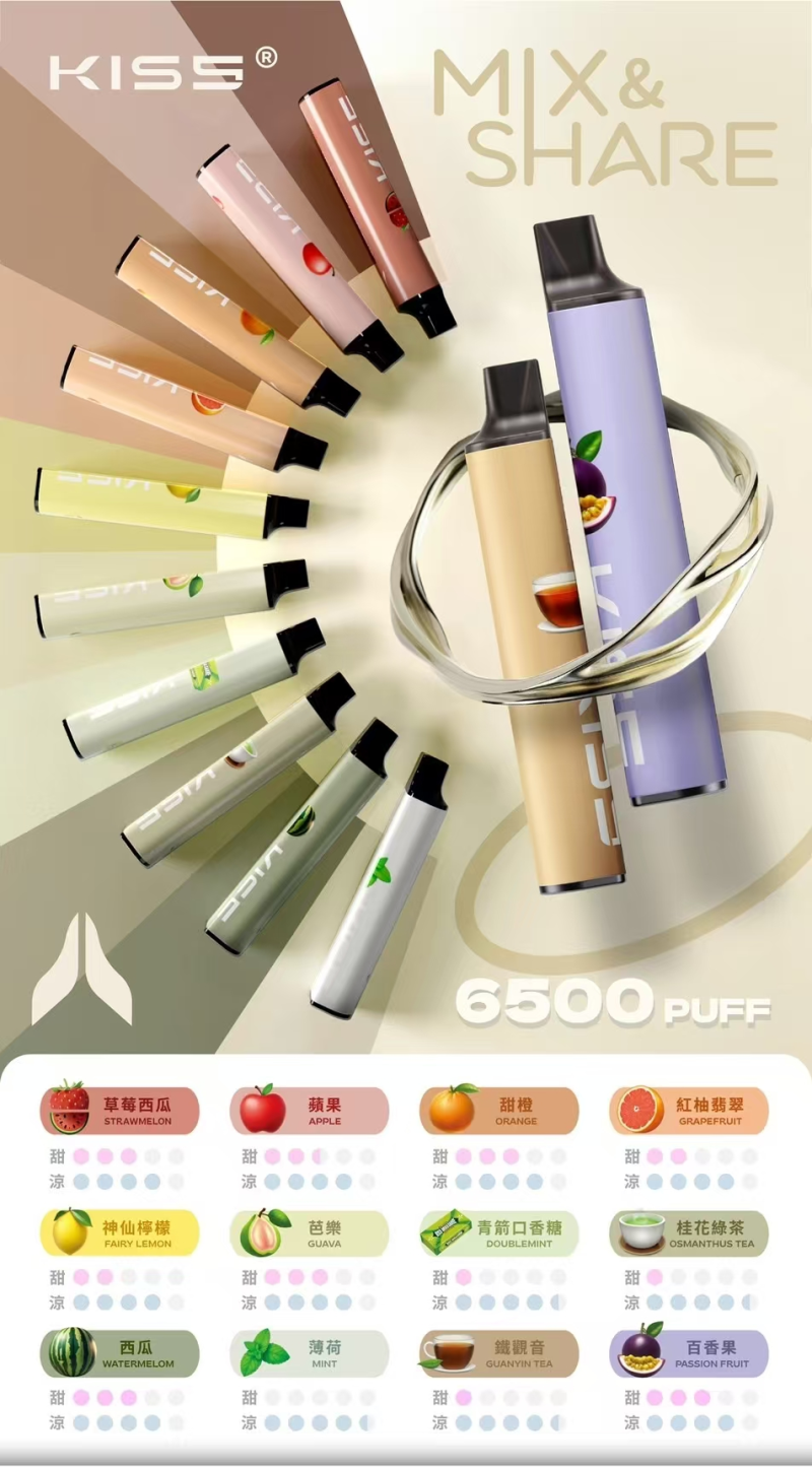 鎧斯 kis5 6500 口拋棄式 一次性 煙霧穩定 台灣現貨速達